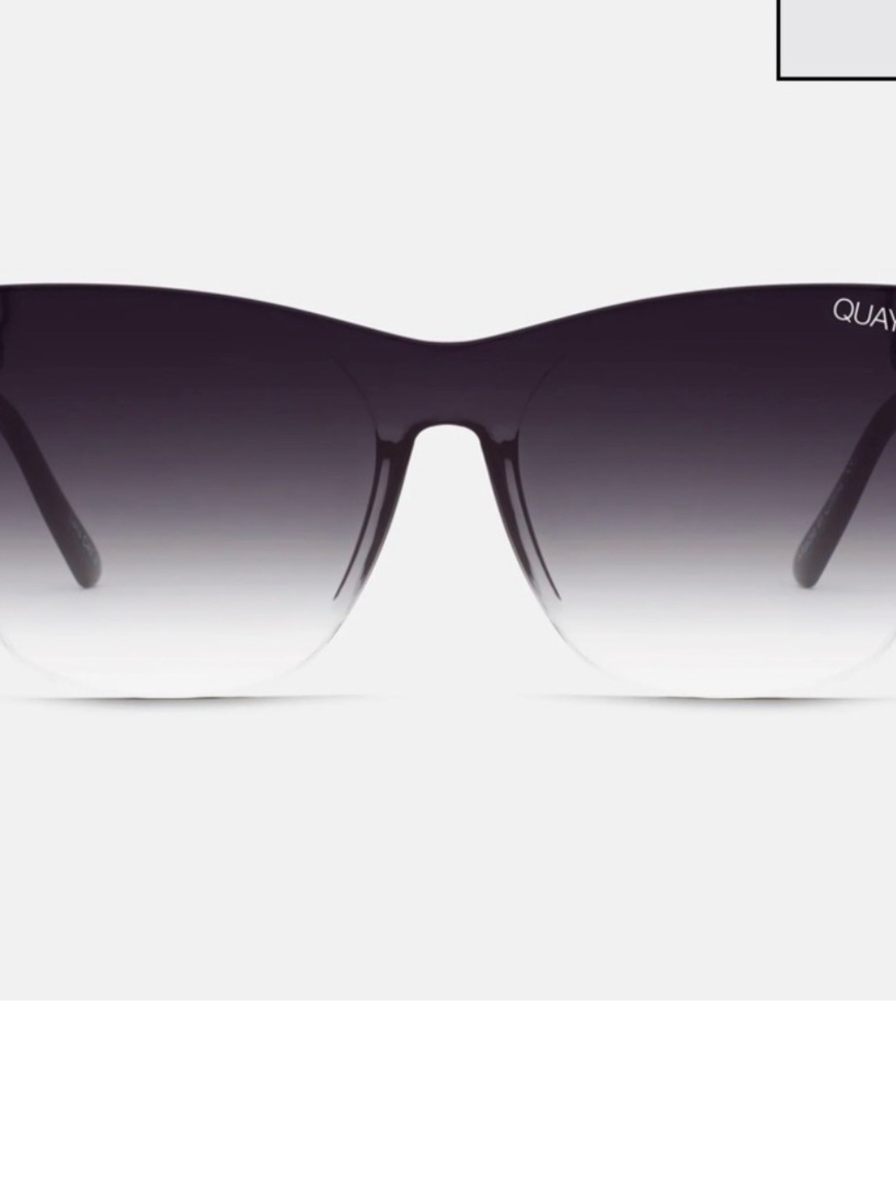 Quay Australia Women's Gradient Smoke Cat-Eye Sunglasses